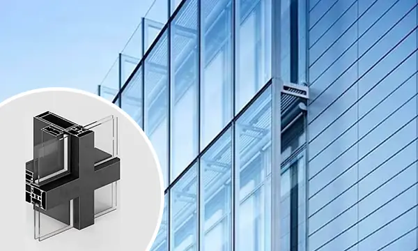 Le profil en aluminium d'isolation thermique n'est pas un profil de mur-rideau