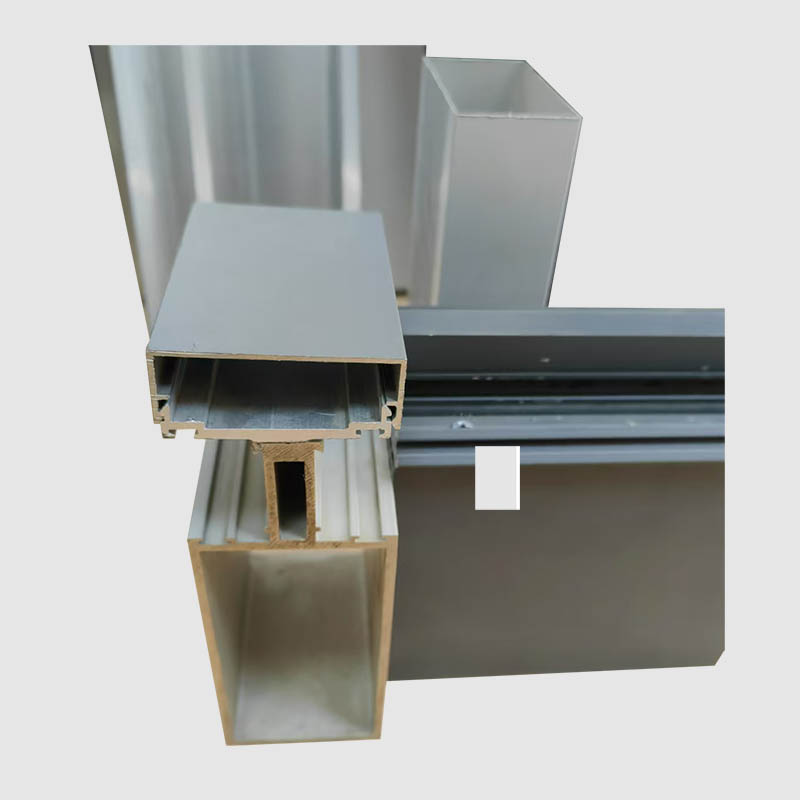 Profil en aluminium de murs-rideaux à cadre exposé exposé décoratif