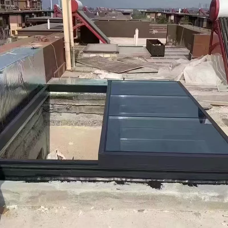 Aluminium de puits de lumière coulissants